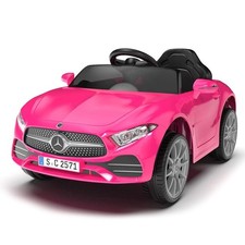 Auto Elettrica Mercedes CLS Small 12V Rosa Bimbo/Bimba Porte Apribili Luci Music