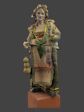 Donna Popolana 33 Cm Porta Doni Arte Presepiale presepe Napoletano salumi