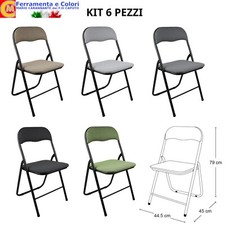 Sedia Pieghevole Imbottita