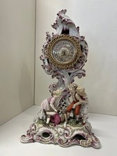 OROLOGIO IN STILE ROCOCO' IN PORCELLANA FABRIS