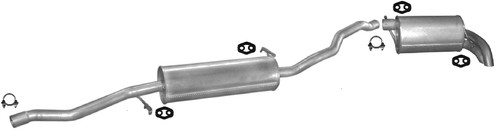 Silenziatore scarico ford - silenziatore,