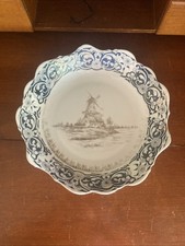 Blue white and beige plate - white,,