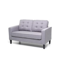 DIVANO 2 POSTI "RIVER" TESSUTO GRIGIO 145X78X95 CM