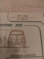 Fiat 500 500 D fiche technique