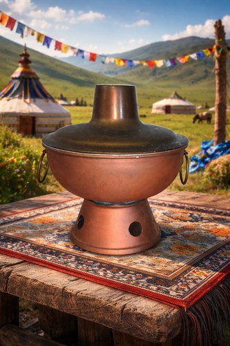 Vintage asian mongolian copper - asian,