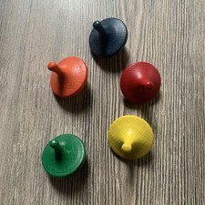 Lotto trottole legno - 5, in