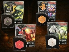 Figurine D&D Dicelings - Rakor, Orso Gufo, Themberchaud, Beholder - Nuove Sigillate