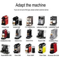 For`Nespresso`Riutilizzabile Acciaio Inox Metallo Capsule Caffè Cialde Filtro`Caccella