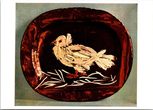 Cartolina pablo picasso piatto - pablo,