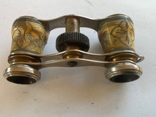 Antique Opera Glasses Theatre Glasses 23 Fab Metalwork VGC + Case