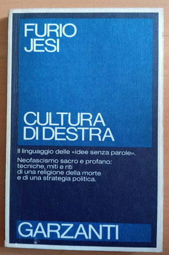 Furio jesi cultura destra - di,