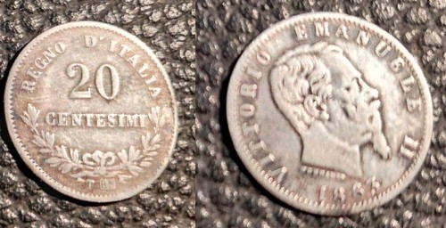 Centesimi argento 1863 - centesimi,