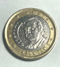 1 Euro -Spagna, Espana Moneta,- Coniazione 2002 - Errore di Conio, moneta