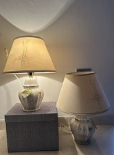 Set  (2) Lampade Da Tavolo