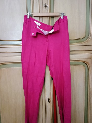 Pantalone zara fucsia vita - fucsia, a