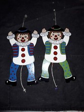 2 Marionette 22cm. In Legno