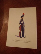 CARABINIERI STAMPA DIVISA UNIFORME CARABINIERE A CAVALLO 1864