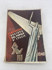 ALMANACCO FASCISTA DEL POPOLO D'ITALIA ANNO 1940 - TIPOGR. DEL POPOLO D'ITALIA
