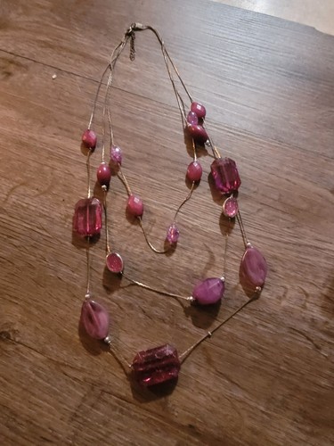 Collana perline acrilico - collana, di