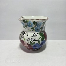 Brocca GALVANI in Ceramica XX Secolo Fiori Ed Ode Al Vino