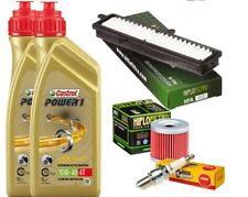 SUZUKI BURGMAN 125  2007/2019 TAGLIANDO CASTROL 10W40 FILTRO ARIA OLIO CANDEL