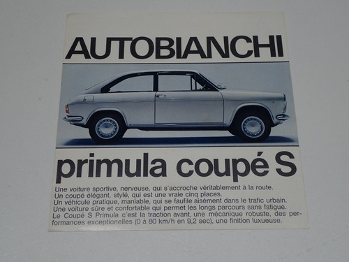 Depliant brochure autobianchi - depliant,