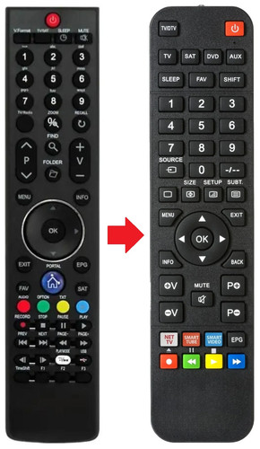 Telecomando adatto per - , amiko