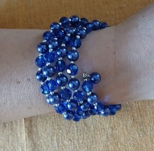 Bracciale elasticizzato blu