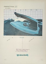 PLESSI FABRIZIO (Reggio Emilia, 1940) PROGETTO 46. STIRAONDE serigrafia s. d. cm