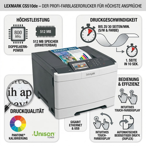 Lexmark cs510de stampante - lexmark,