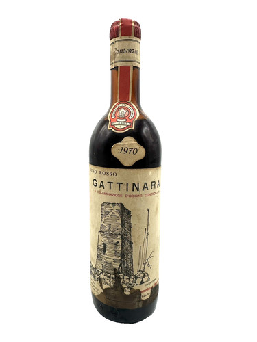 Vintage vino rosso gattinara - rosso,