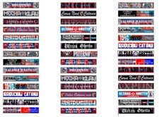 SUBBUTEO - 42 ADESIVI CATANIA TIFOSERIE SUPPORTERS per GRADINATA TRIBUNA e CURVA