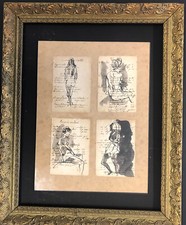 4 disegni china e pastello