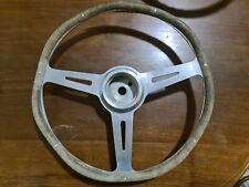 Volante In Legno Ferrari Maserati BARCHETTA, anni '50 razze in lega di alluminio