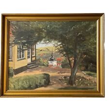 Antico olio su tela scuola