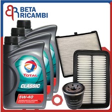 Kit Tagliando Hyundai I10 Kia picanto 1.0 Benzina Dal 2011> Filtri 3 Olio 5W40 