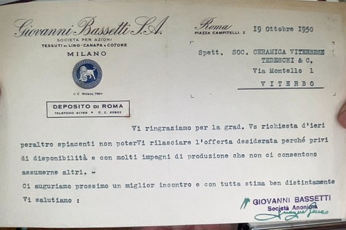 Lettera del 1950 giovanni - lettera,