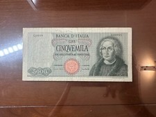 Banconota lire 5000 colombo - lire,