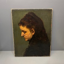 Quadro antico olio tela