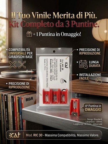 Puntine giradischi 1 - puntine, +