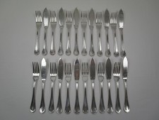 Christofle Paris / modello: Spatours - 12 posate da pesce - punzonate