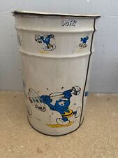 Bidone di latta contenitore per giochi Vintage Puffi 45cm