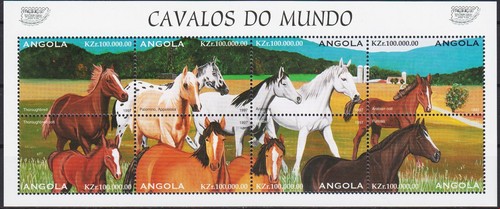 Angola 1997 purosangue - angola,