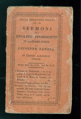 Sermoni ippolito pindemonte - sermoni,