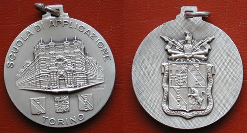 Medaglia argentata scuola - medaglia,