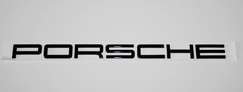 Logo scritta porsche nero - logo,