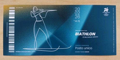 Biglietto ricordo olimpiadi - biglietto,