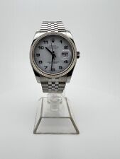 Rolex Datejust 36 RareNumber Arabic - Dial White - Super Jubilee - Roulette Date