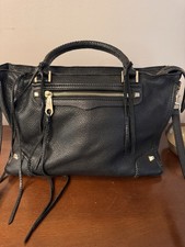 Borsa Rebecca Minkoff in pelle nera con cinturino staccabile nera