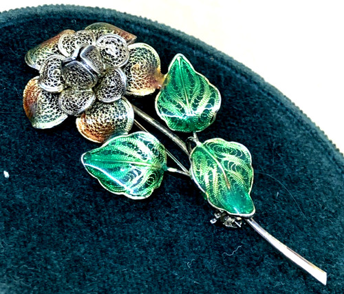 Rosa filigrana argento - rosa,